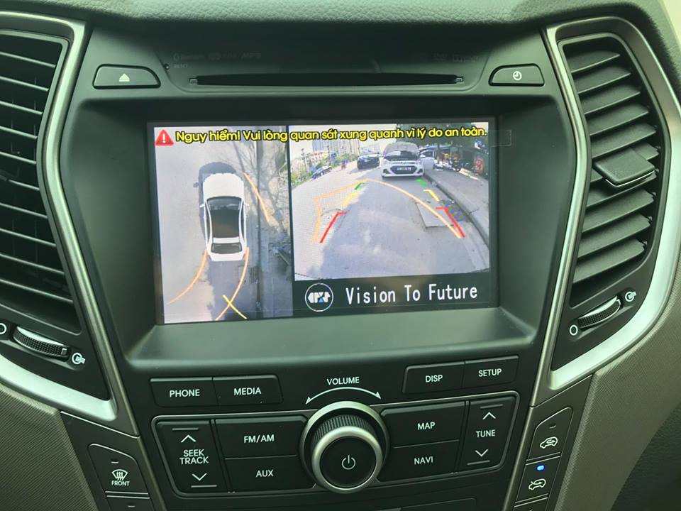 Camera 360º Oris lắp trên xe Hyundai Santafer 2015-2017