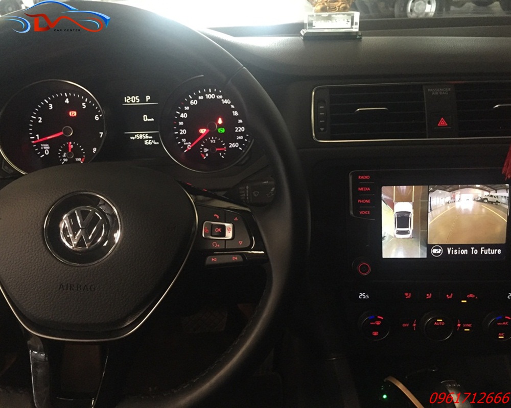 Camera 360 độ ô tô lắp trên xe Volkswagen Scirocco 2017