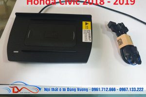 Sạc điện thoại không dây lắp trên xe Honda Civic 2018-2019