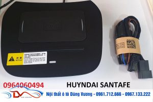 Sạc điện thoại không dây lắp trên xe Hyundai Santa Fe