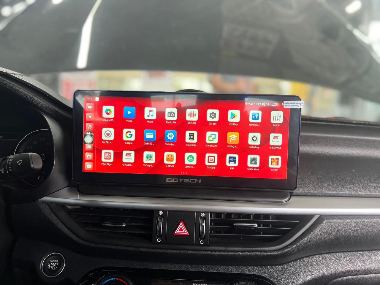 Hình ảnh màn hình Gotech cho xe Kia Cerato 2021 và Kia KN 2022