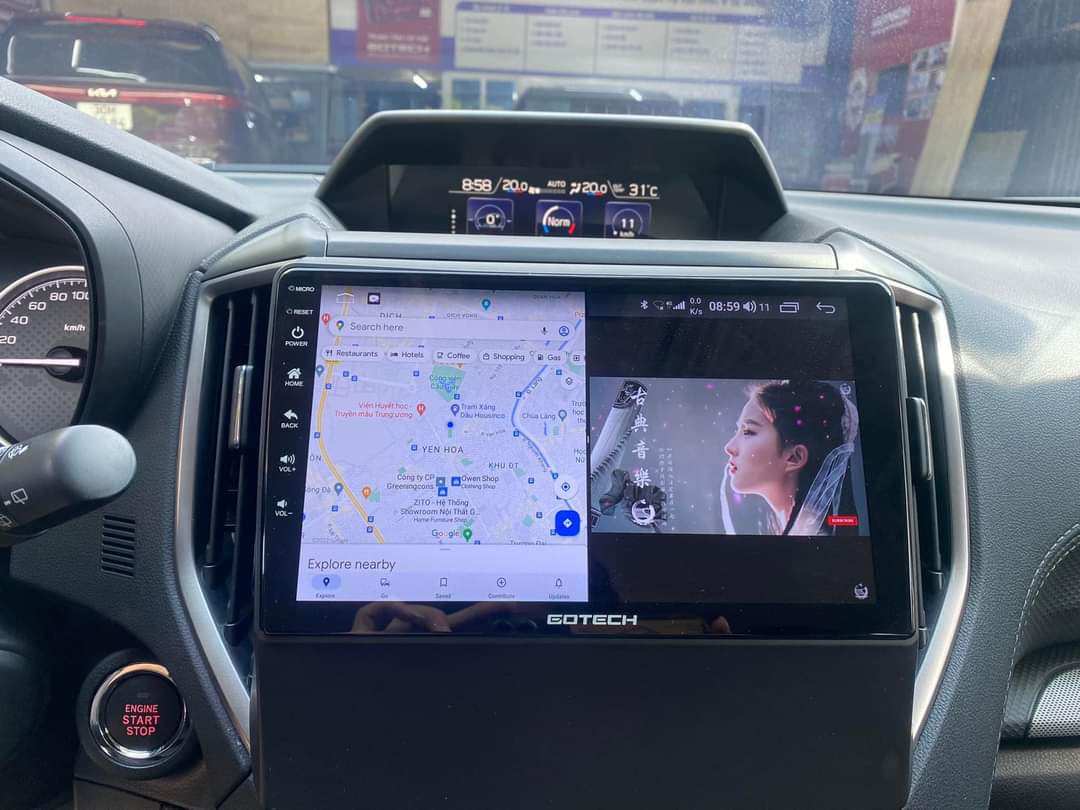 Hình ảnh nâng cấp màn hình android Subaru Forester 2022