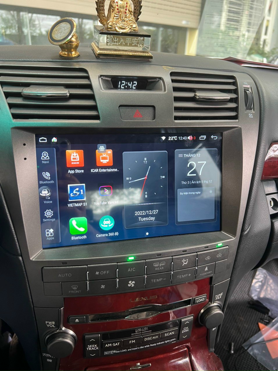 nâng cấp màn hình android Lexus LS460